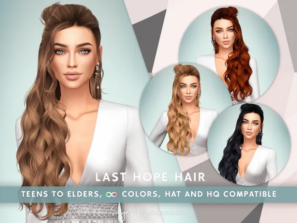 Alpha Last Hope Hair by sonyasims - The Sims 4 Custom Content