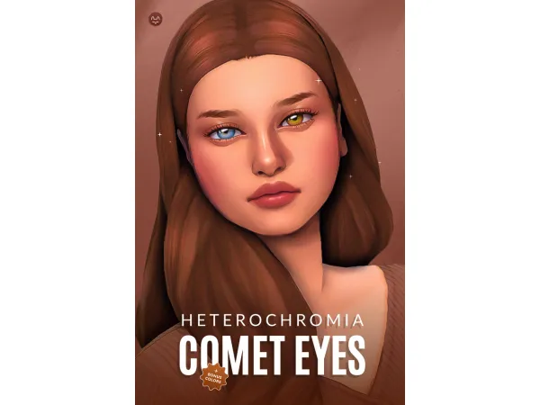Maxis Match Comet Eyes Heterochromia by TwistedCat - The Sims 4 Custom Content