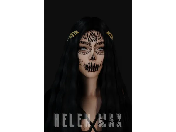 Mix Sceleton mask by Helen Max - The Sims 4 Custom Content