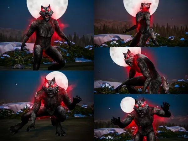 Maxis Match Werewolf Pose Pack - The Sims 4 Custom Content