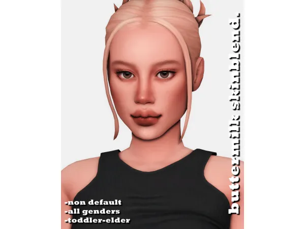 Maxis Match buttermilk skinblend by elaina - The Sims 4 Custom Content