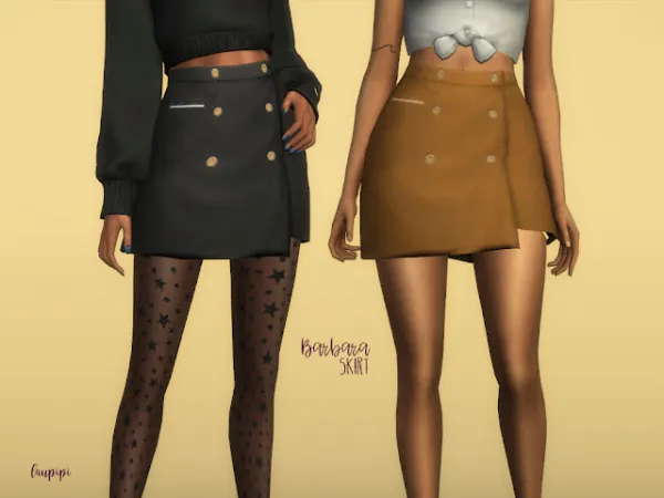 Maxis Match Barbara Skirt by laupipisims - The Sims 4 Custom Content