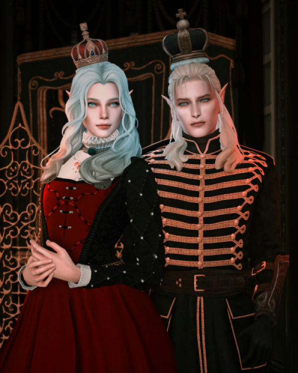 Alpha Crowns and wings Halloween gift 6 by simsfinds - The Sims 4 Custom Content