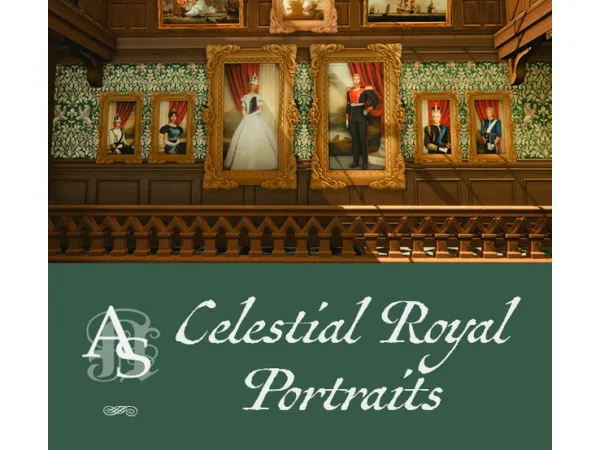 Maxis Match CELESTIAL ROYAL PORTRAITS by AnachroSims - The Sims 4 Custom Content
