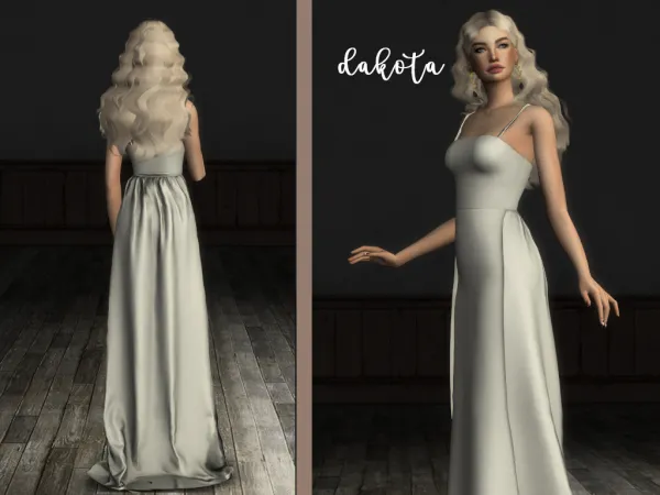 Alpha Dakota Wedding Dress by laupipisims - The Sims 4 Custom Content