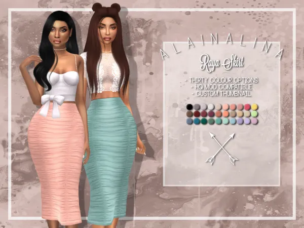 Maxis Match Raya Skirt - The Sims 4 Custom Content