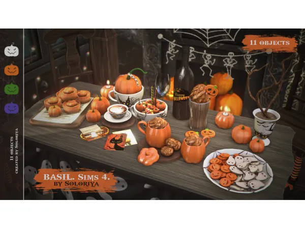 Mix Basil Set by soloriya - The Sims 4 Custom Content