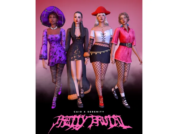 Maxis Match CxS Pretty Brutal (9 items) by Caio PART 2 - The Sims 4 Custom Content