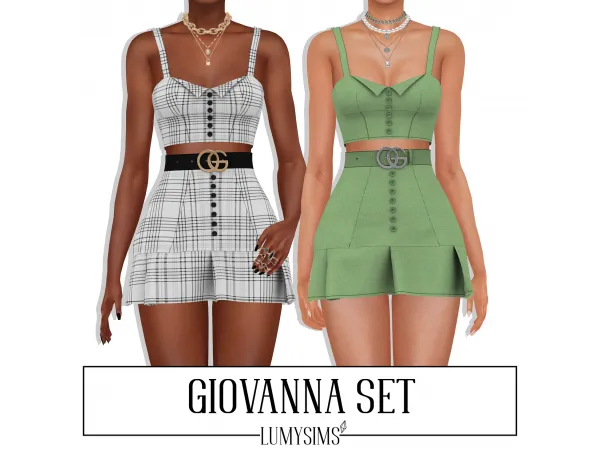 Alpha Giovanna Set - The Sims 4 Custom Content