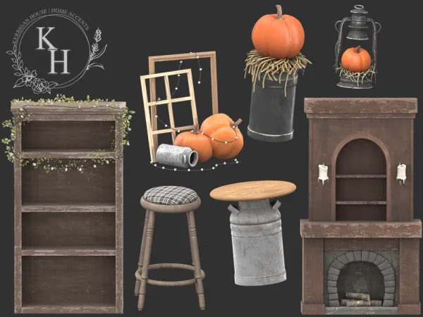 Alpha [KHD] Pumpkin Spice Set - The Sims 4 Custom Content
