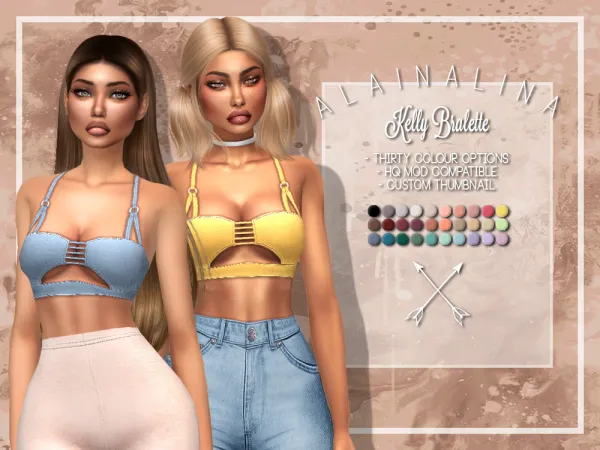 Maxis Match Kelly Bralette - The Sims 4 Custom Content