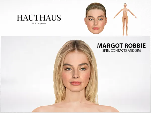 Alpha Margot Robbie Skin and Sim for (Super Real) by Hauthaus - The Sims 4 Custom Content