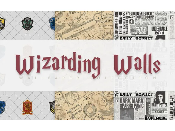 Maxis Match Wizarding Walls - The Sims 4 Custom Content