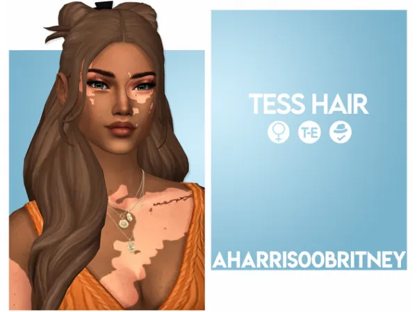 Maxis Match Tess Hair - The Sims 4 Custom Content