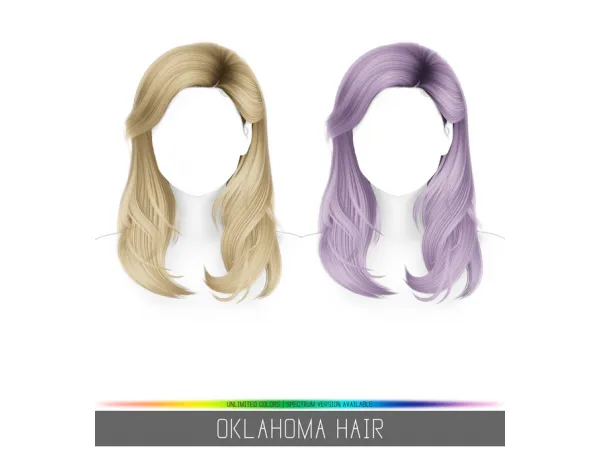 Alpha OKLAHOMA HAIR by simpliciaty - The Sims 4 Custom Content