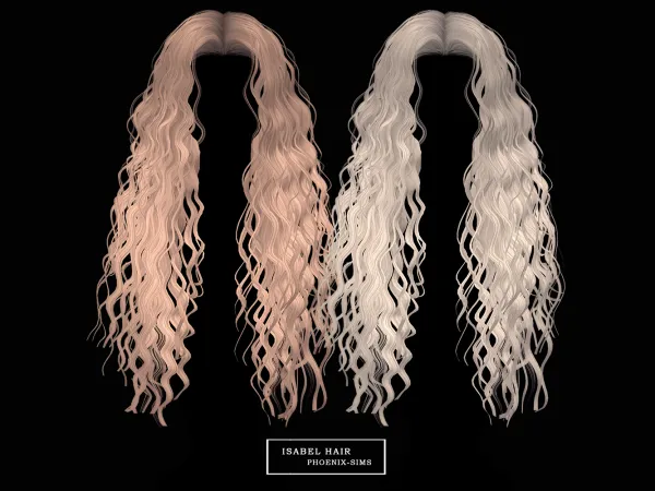 Alpha Isabel Hair - The Sims 4 Custom Content