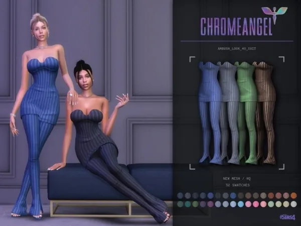 Alpha Ambush Look 40 SUIT - The Sims 4 Custom Content