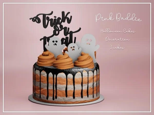 Alpha Halloween Cakes - The Sims 4 Custom Content