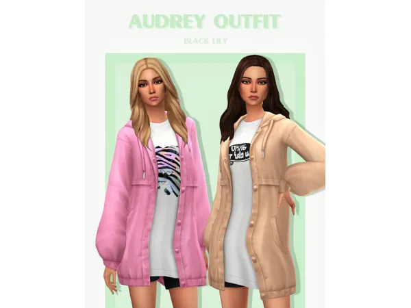 Maxis Match Audrey Outfit - The Sims 4 Custom Content