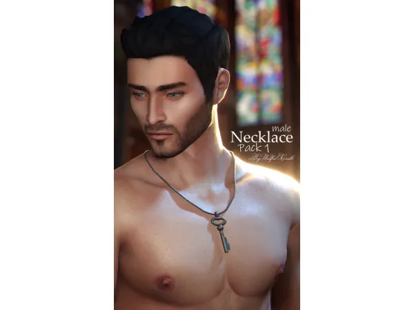 Maxis Match Male Necklace Pack 1 - The Sims 4 Custom Content