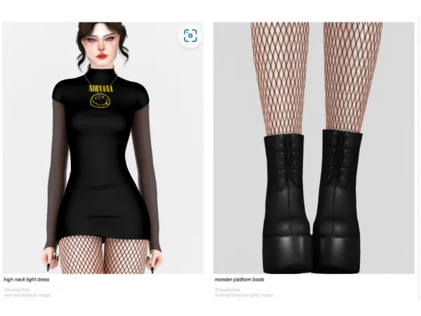 Alpha E Girl Aesthetic Set by backtrackcc - The Sims 4 Custom Content