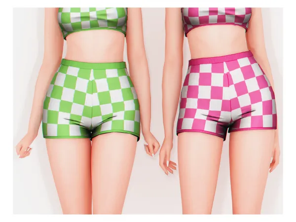 Alpha Cookie Shorts - The Sims 4 Custom Content