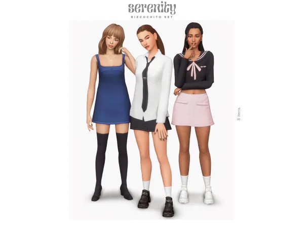 Maxis Match Bizcochito Set (8 items) by Serenity - The Sims 4 Custom Content