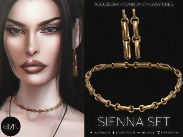 Alpha Sienna Set - The Sims 4 Custom Content