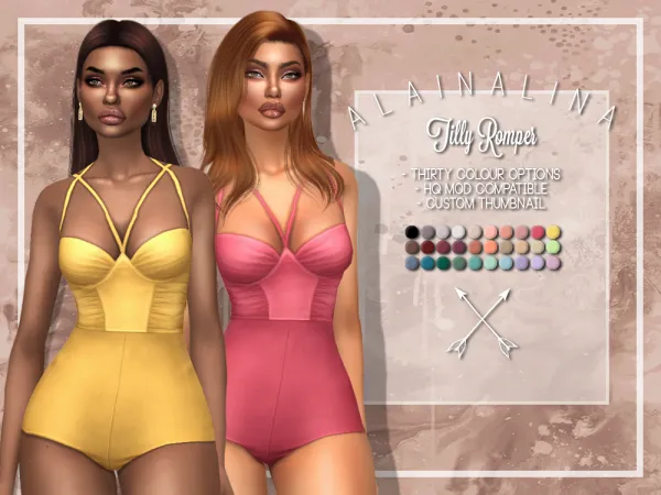 Maxis Match Tilly Romper - The Sims 4 Custom Content