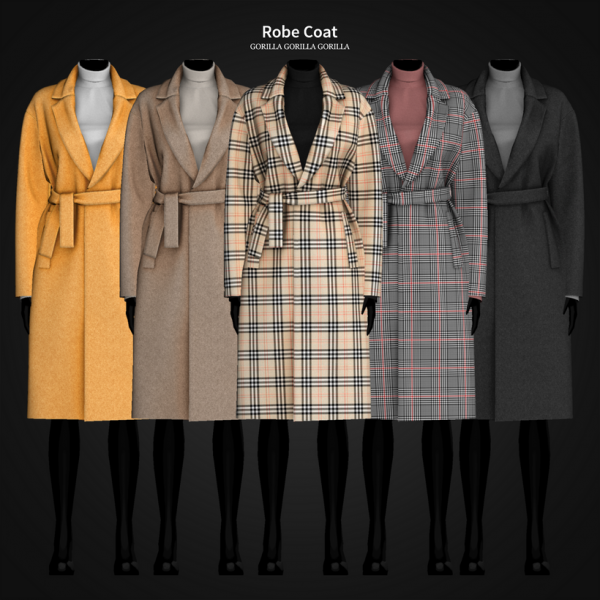 Alpha Robe Coat by simsfinds - The Sims 4 Custom Content