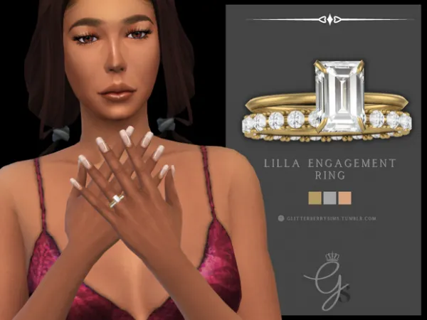 Mix Lila Engagement Ring - The Sims 4 Custom Content