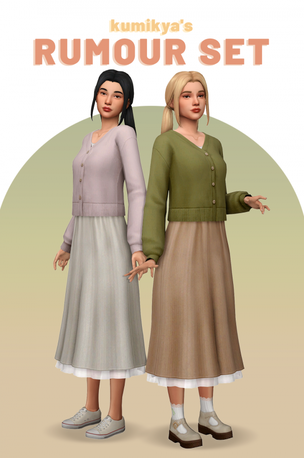 Maxis Match Rumour Set by simsfinds - The Sims 4 Custom Content