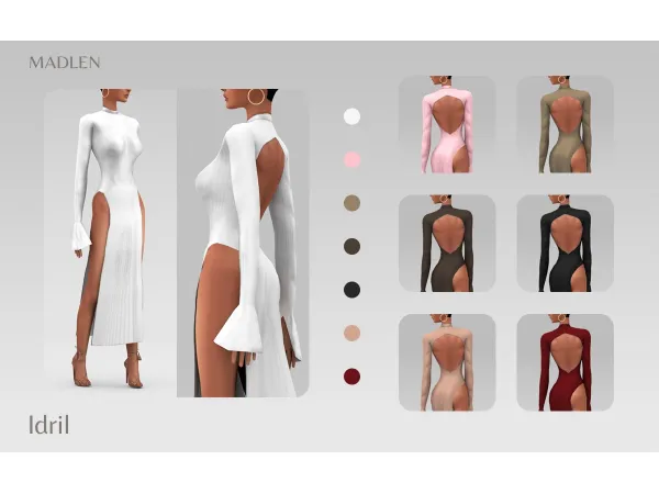 Maxis Match Madlen Idril Dress - The Sims 4 Custom Content