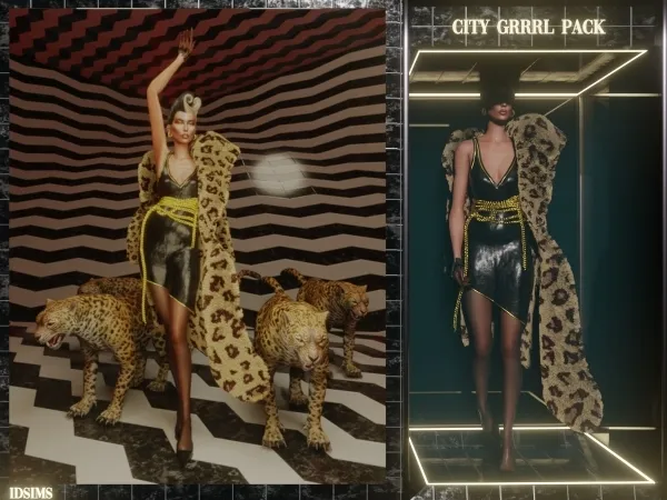 Alpha CITY GRRRL PACK - The Sims 4 Custom Content