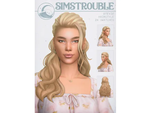 Maxis Match Stevie Hairstyle by simstrouble - The Sims 4 Custom Content