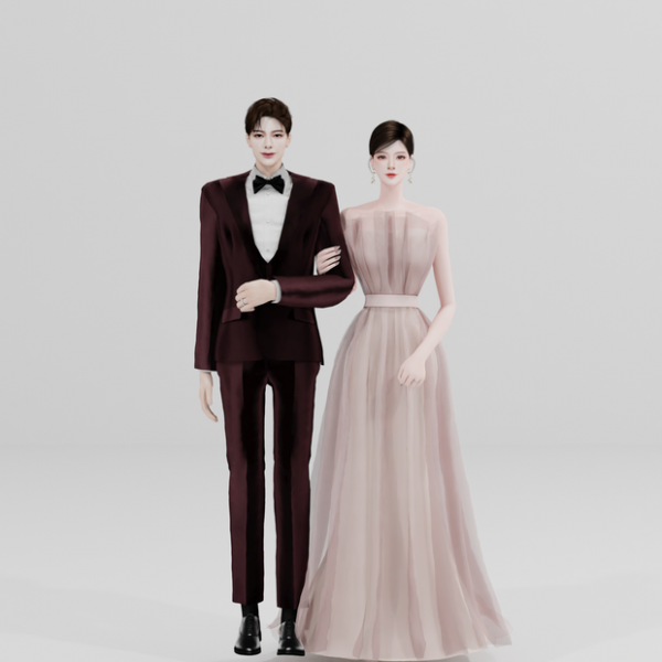 Mix [Atelier Lena] Party Couple Pose Set by simsfinds - The Sims 4 Custom Content