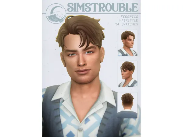 Maxis Match FEDERICO by simstrouble - The Sims 4 Custom Content