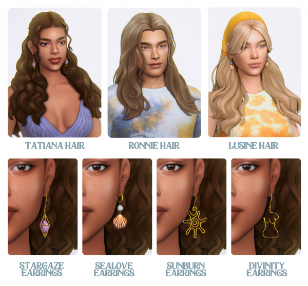 Maxis Match WAVEGAZER SET by simsfinds - The Sims 4 Custom Content
