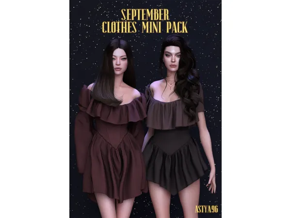 Alpha September Clothes Mini Pack by astya96 - The Sims 4 Custom Content
