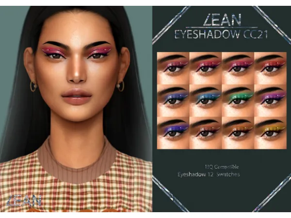 Alpha EYESHADOW CC21 by Leansims - The Sims 4 Custom Content