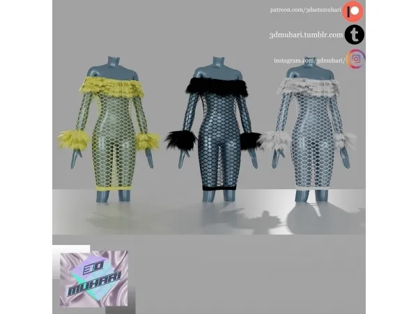 Alpha 3D Muhari Winter Collection - The Sims 4 Custom Content