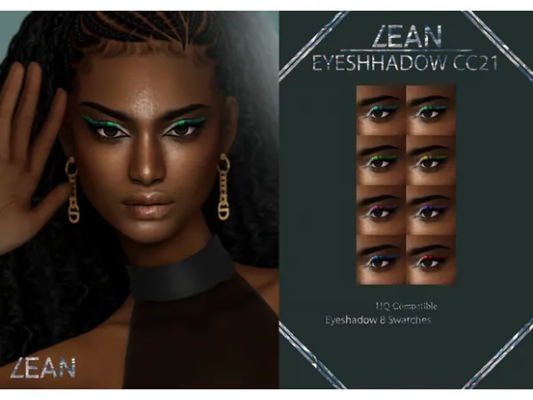 Alpha LEAN EYESHADOW CC21 - The Sims 4 Custom Content