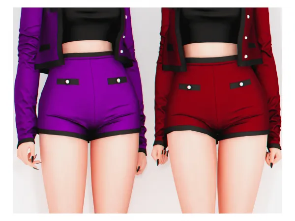 Alpha Danielle Shorts - The Sims 4 Custom Content