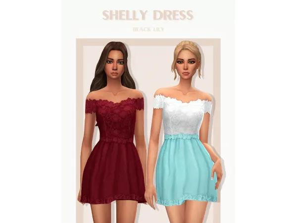 Maxis Match Shelly Dress - The Sims 4 Custom Content