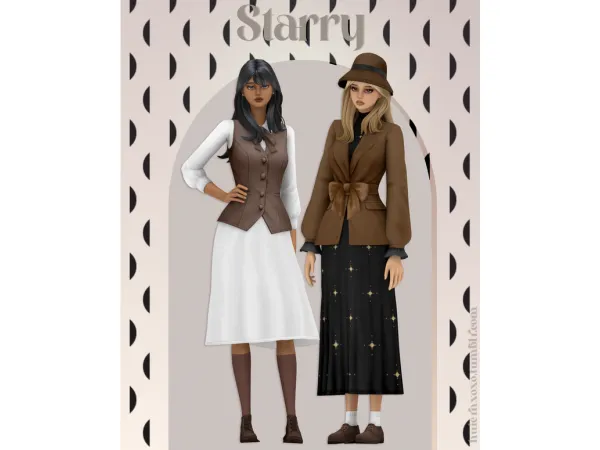 Maxis Match Starry by HuiEn - The Sims 4 Custom Content