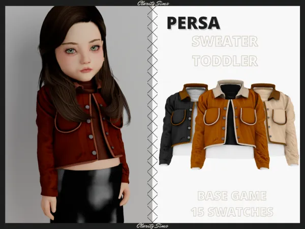 Alpha Persa Sweater Toddler - The Sims 4 Custom Content
