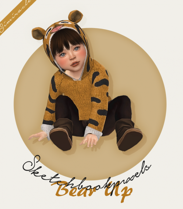 Maxis Match Sketchbookpixels Bear Up 3T4 by simsfinds - The Sims 4 Custom Content
