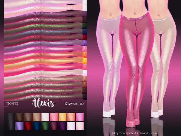 Mix [helgatisha] Tights Alexis - The Sims 4 Custom Content