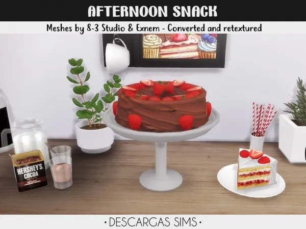 Alpha Afternoon Snack - The Sims 4 Custom Content