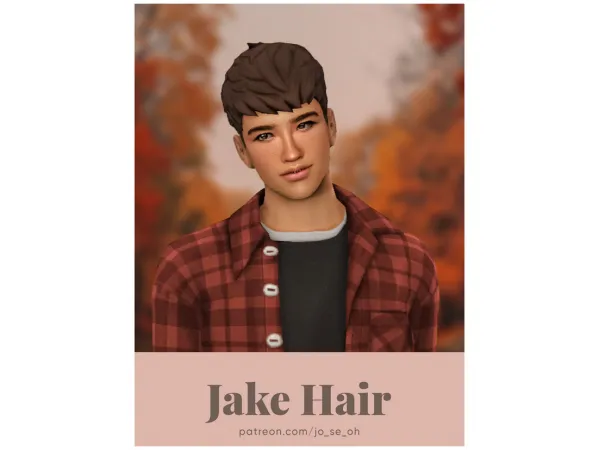 Maxis Match Jake Hair - The Sims 4 Custom Content